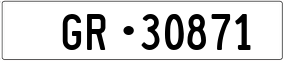 Trailer License Plate
